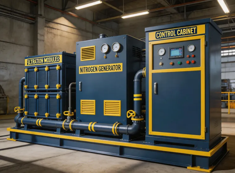 Power generation skid in a mining utility plant