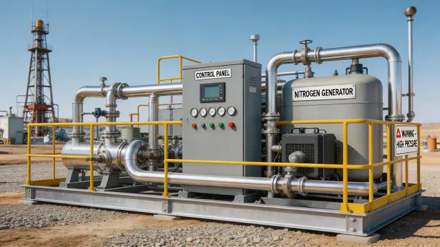 Oilfield gas treatment skid