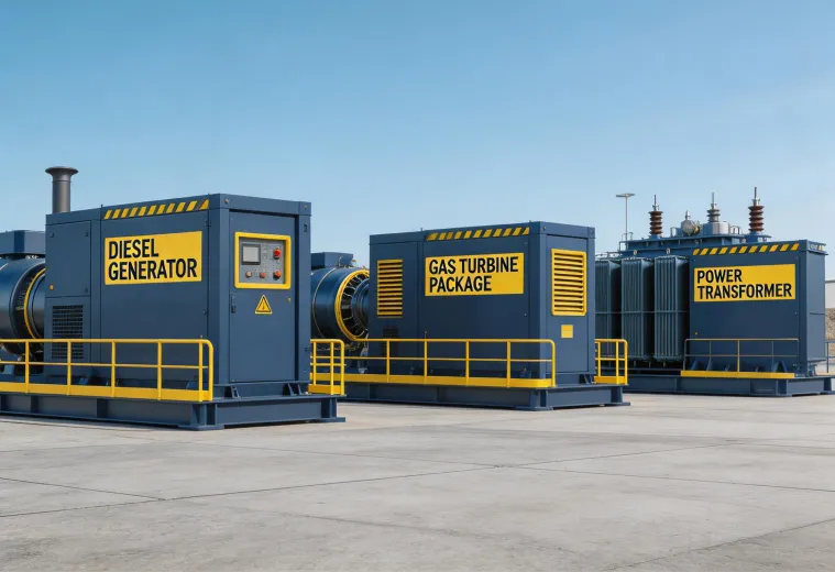 Power transformer and generator utility equipment